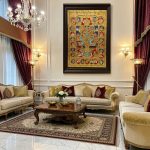 Vishnu Preserver of Worlds Tanjore Painting - Image 2