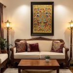 Vishnu Preserver of Worlds Tanjore Painting - Image 4