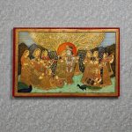 Divine Ras Leela – Handcrafted Radha Krishna Tanjore Painting