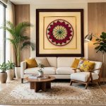 "विरासत" Handcrafted Natural Munj Grass Wall Art - Image 2